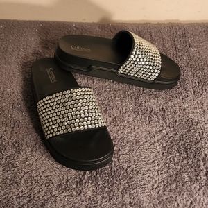 Catherine Malandrino rhinestones sandals